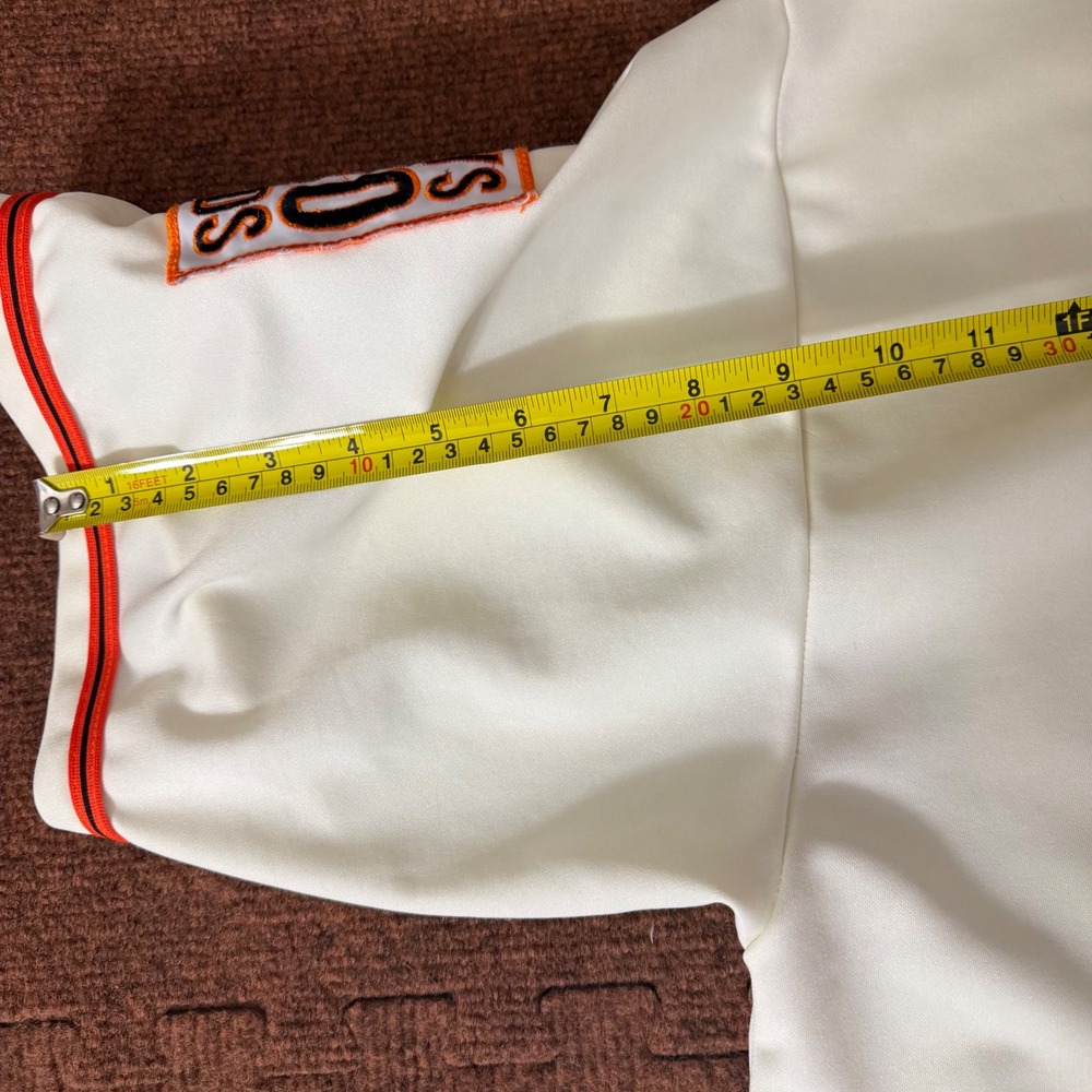 Vintage rare Mitchell & Ness SF Giants Jersey Mays 660 Bonds Patch Cream Size 60 - Picture 11 of 14